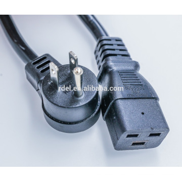 C19C2020A-10F IEC 60320-C20 a IEC 60320-C19 20A / 250V 12AWG / 3C Cable de alimentación SJT